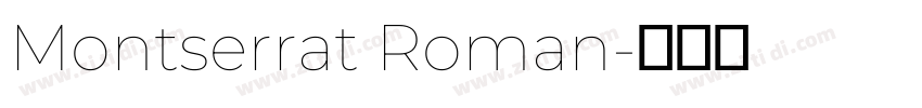 Montserrat Roman字体转换